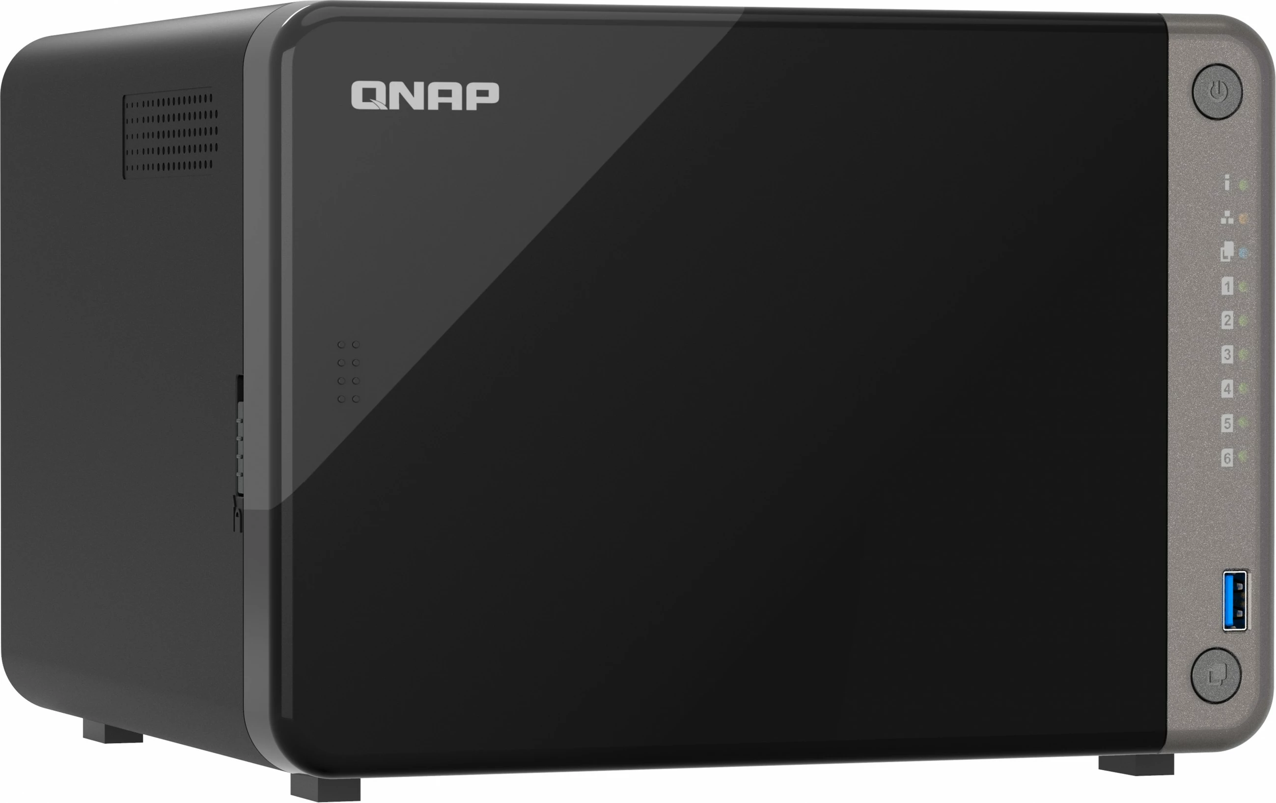 NAS QNAP TS-AI642-8G, 4 reže, 8 GB RAM, črn