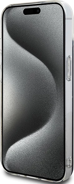 Ovitek za telefon IML Kitty Face, Hello Kitty, za iPhone 15, črn