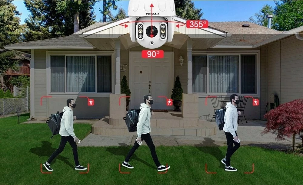 Zunanji IP fotoaparat Foscam SD8EP, 8MP, bel