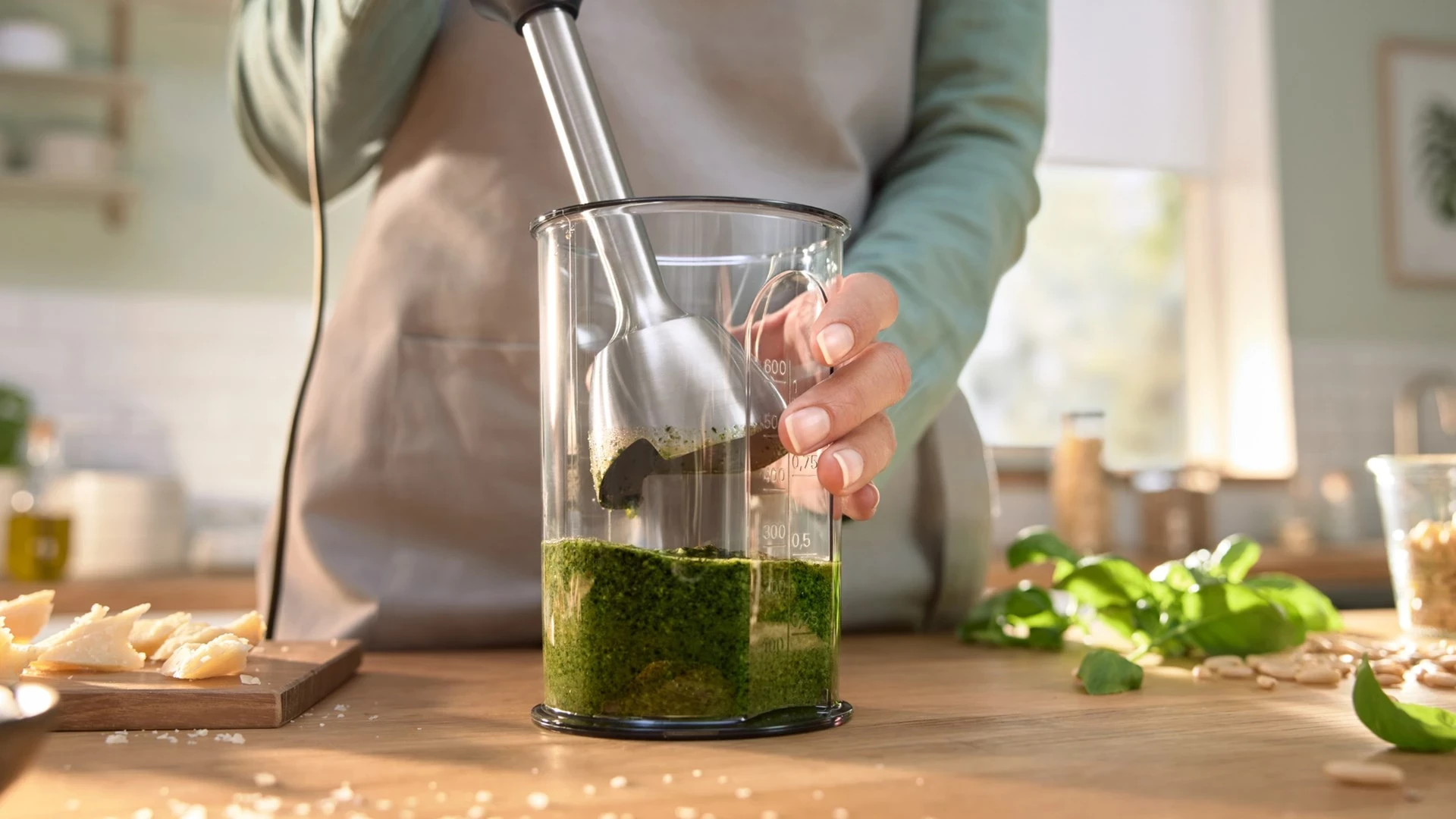 Ročni mešalnik 0,6 L, 600 W, črno-beli Bosch Serie 4 MSM4W210