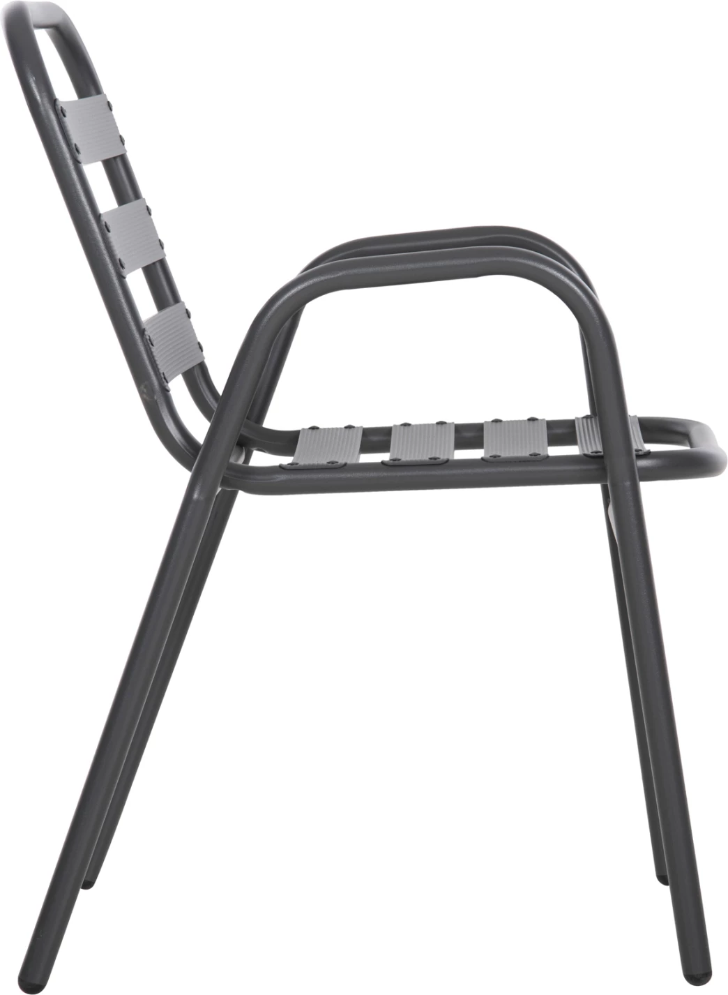 Stol prelude FH5970.01 kovinski okvir-aluminij sedež in naslonjalo-siv 54x56x79H cm