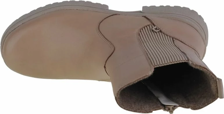 Ženski škornji Rieker W0380-62, krem