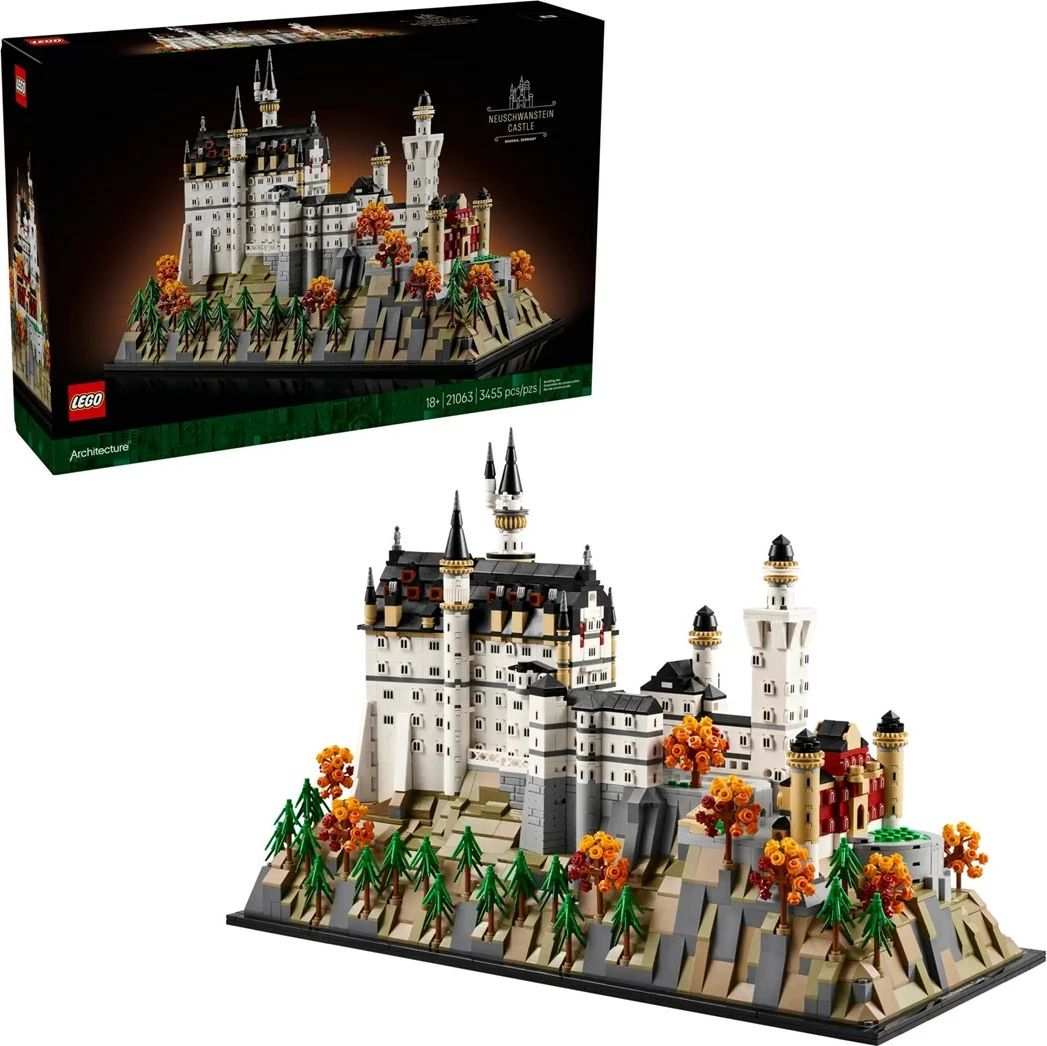 Model gradu Neuschwanstein, LEGO Architecture 21063, za odrasle