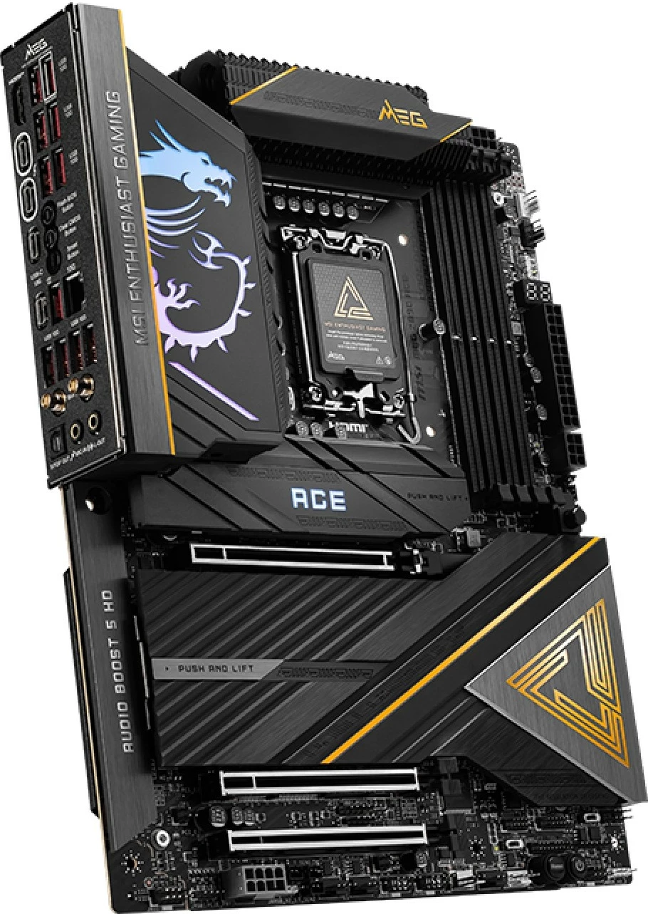 Plošča MSI MEG Z890 ACE, Intel, LGA 1851, 256 GB, DDR5-SDRAM, črna