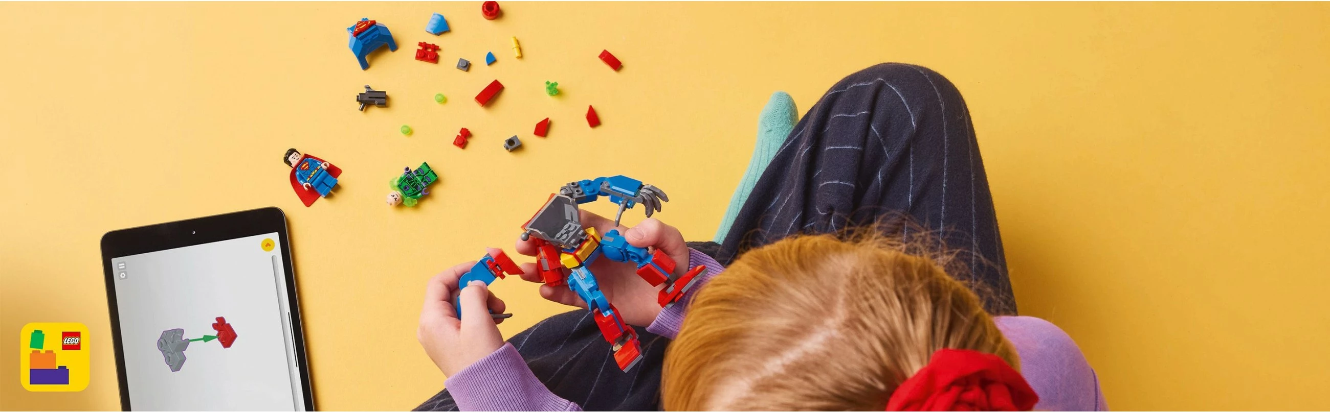 Gradbeni set LEGO DC Super Heroes Superman Mech proti Lex Luthor, 76302, 120 kosov, večbarven