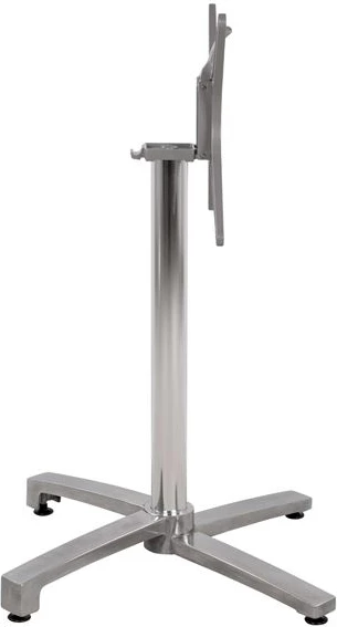Zložljivo kromirano aluminijasto podnožje s križem 69x69x73-92cm FH459.03