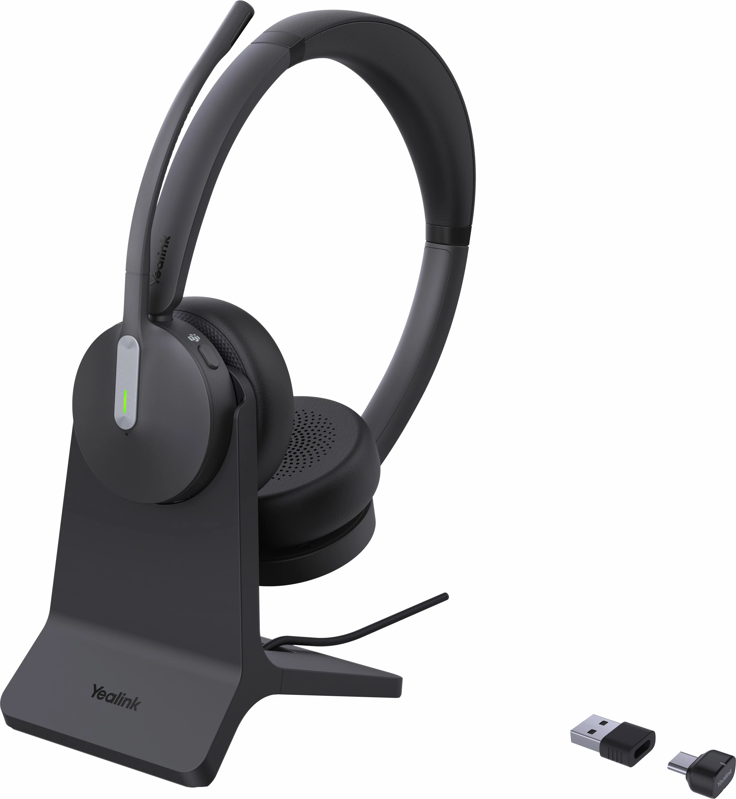 Brezžične slušalke Yealink BH70 Dual z držalom Teams USB-C/A, 20 - 20000 Hz, črne