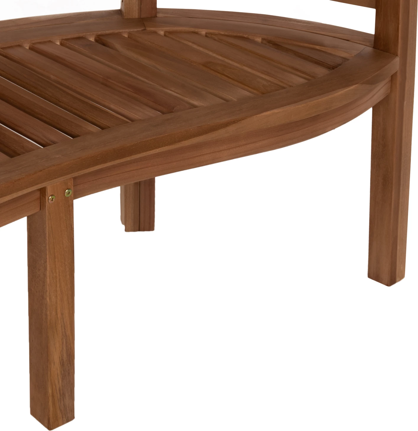 Klop za 2 osebi CAPO FH9538 iz tikovine v naravni barvi 121X59X86Hcm