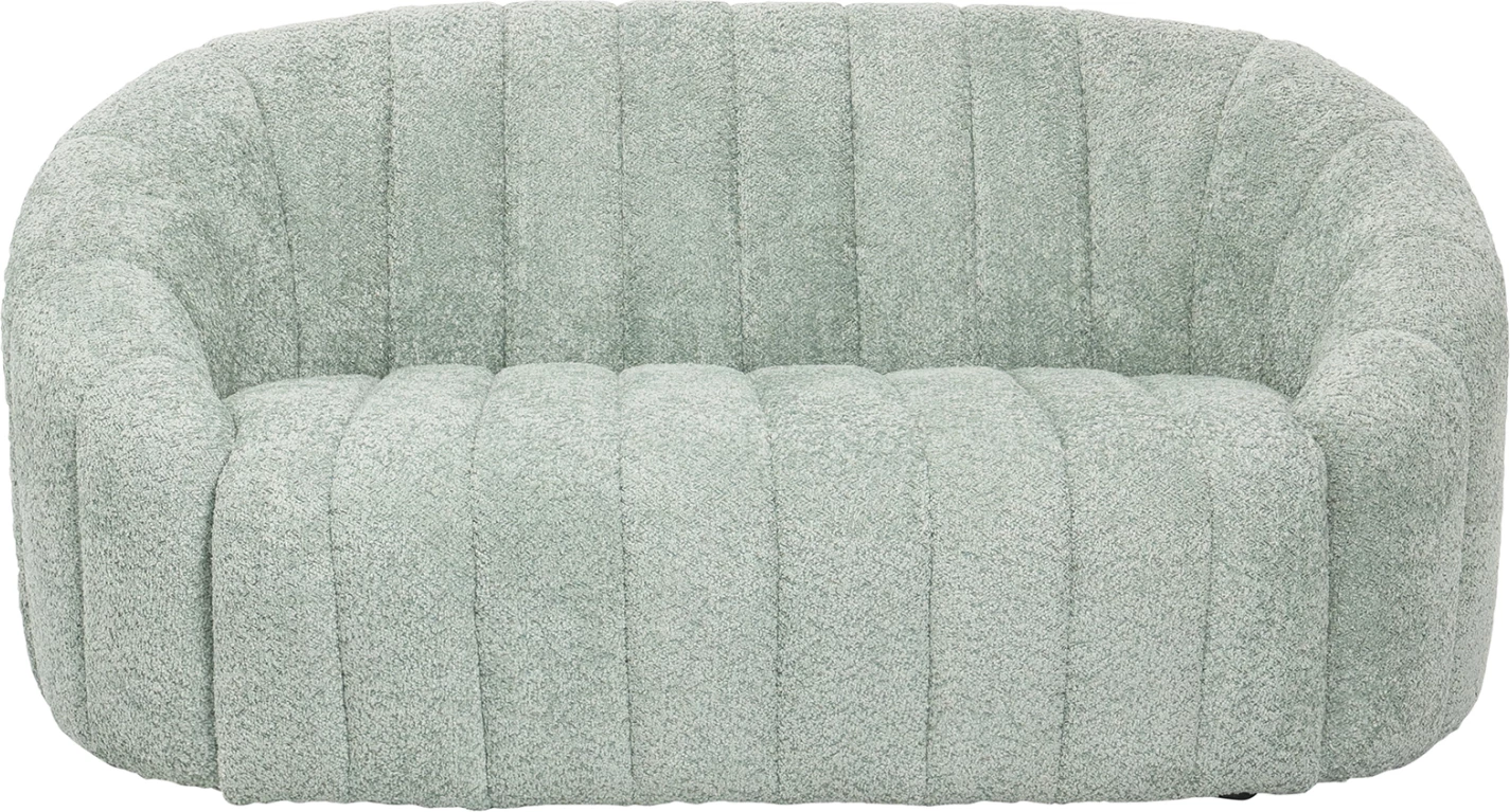 Dvosed kavč MOBY FH9595.05 v pistacija zeleni barvi boucle tkanina 148x83x66H cm
