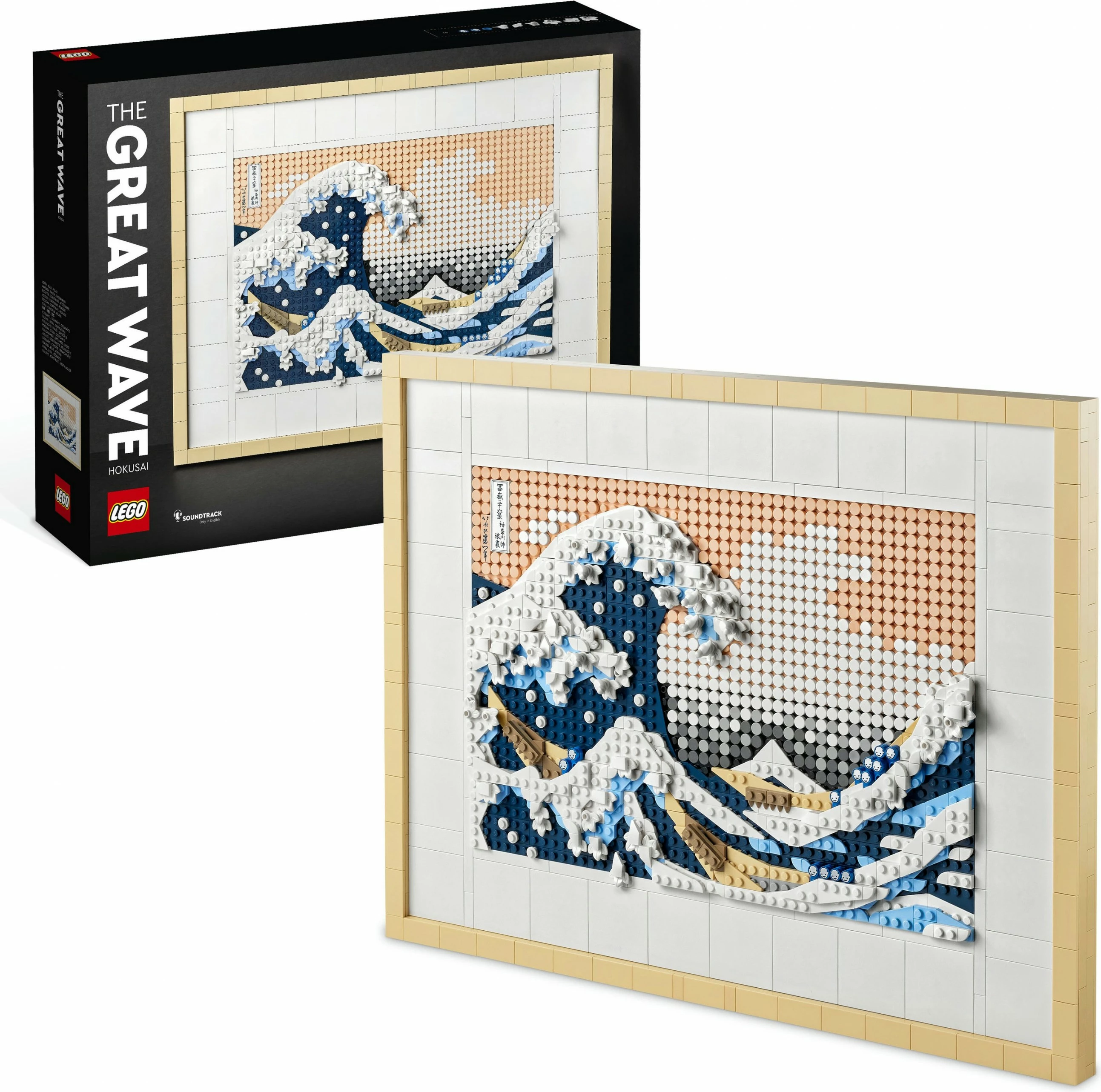 Reprodukcija umetnine The Great Wave Hokusai, set LEGO Art, 1810 kosov, večbarvno