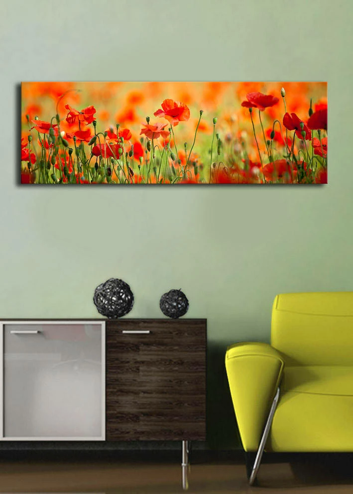 Dekorativna slika na platnu z LED osvetlitvijo, večbarvna, Wallity 3090İACT-13, 30x90 cm