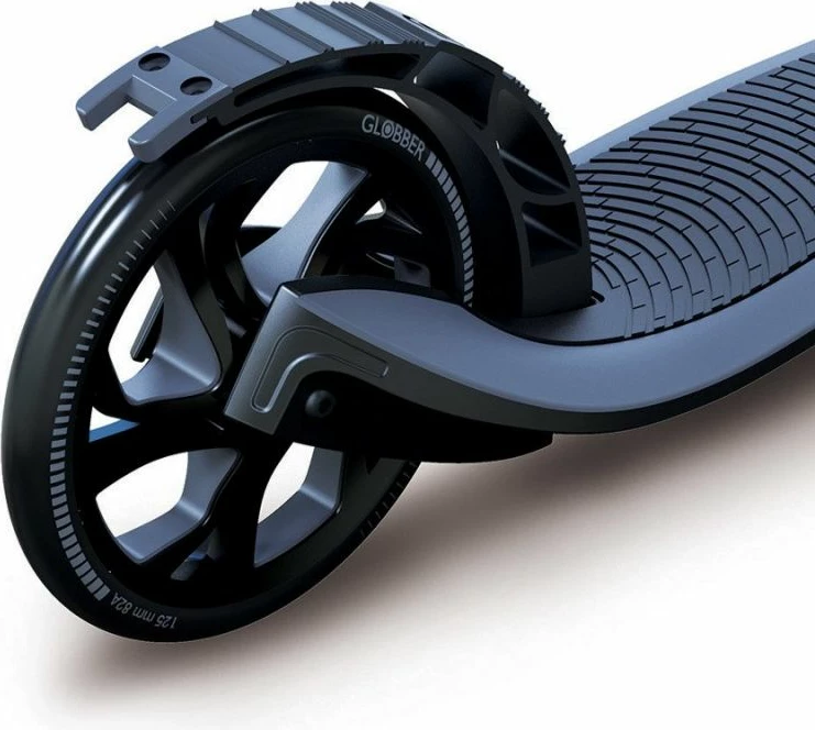 Udoben mestni skiro za moške, ženske in otroke, črn Globber