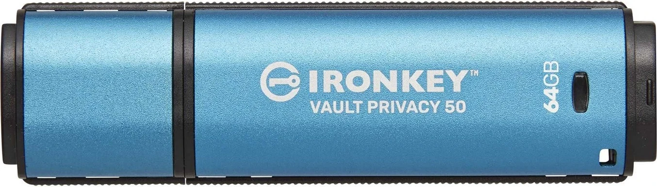 USB za shranjevanje Kingston IronKey Vault Privacy 50, 64GB, modra