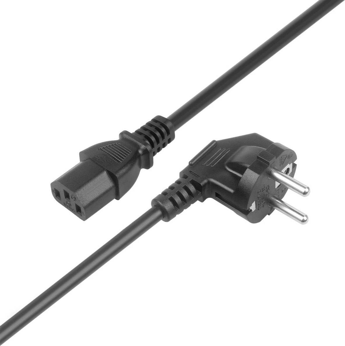 Napajalni kabel TB AKTBXKZC13S180B, 1,8 m, IEC C13, Schuko, črn