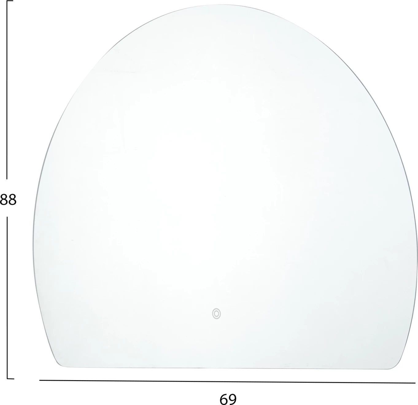 Stenska ogledala serije TORCH FH4491 brez okvirja-LED osvetlitev ozadja 89x69Hcm