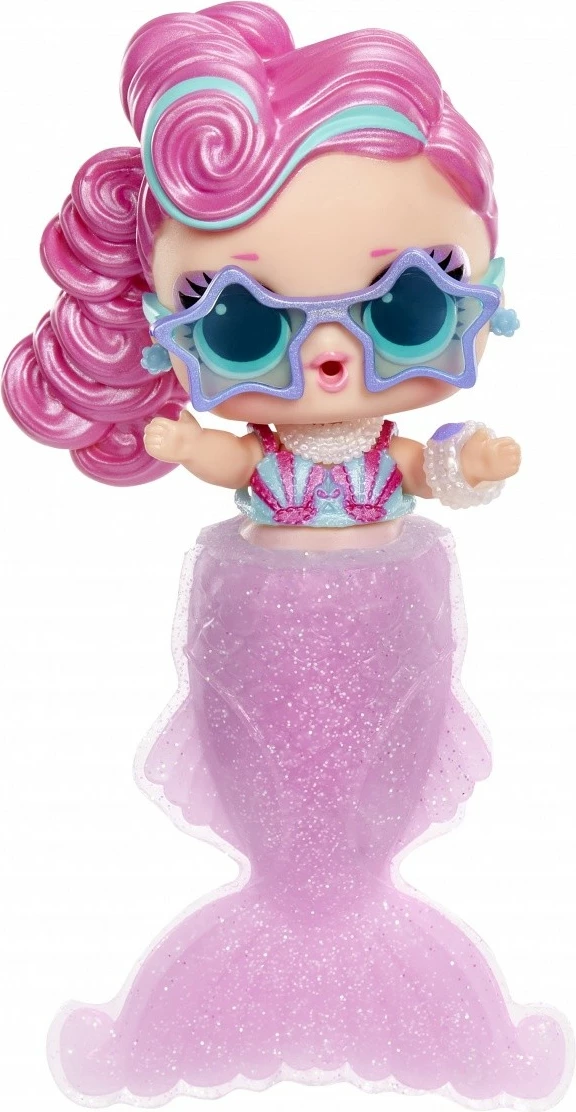 Presenečevalna sirenska kukla z repom, ki spreminja barvo, L.O.L. Surprise Mermaids, MGA 510604-EUC