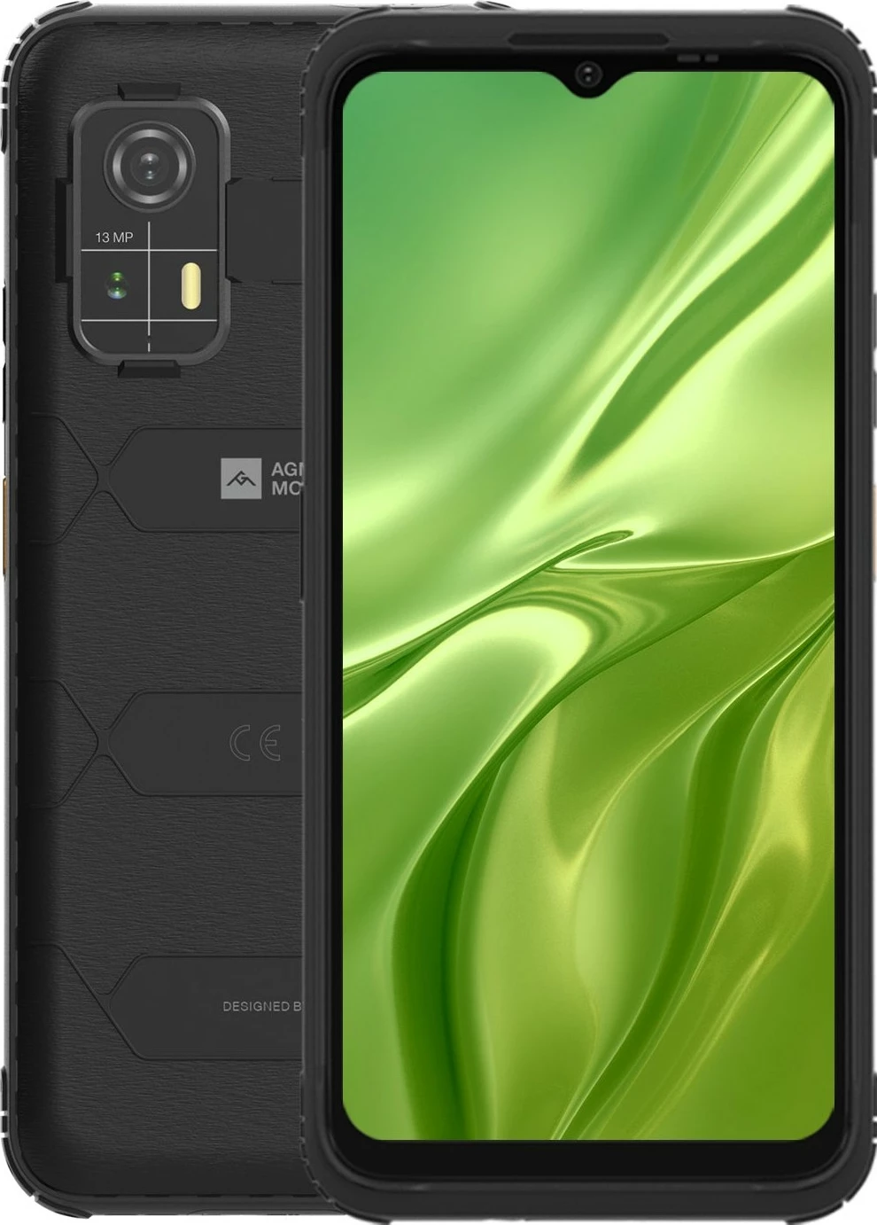 Pametni telefon AGM H Max, 128 GB, 13 MP, Android 14, črn