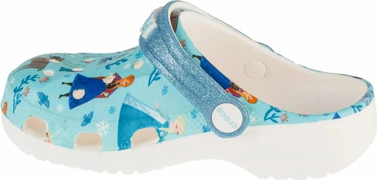 Otroške natikače Crocs Frozen Baya Clog Jr., modre