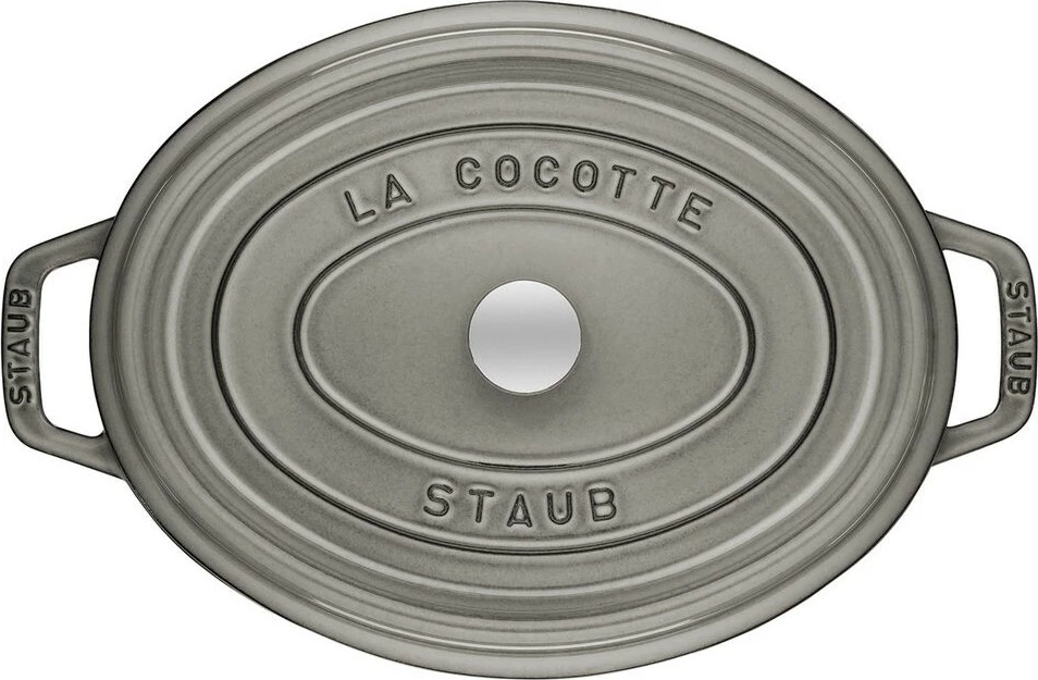 Kaserola iz litega železa La Cocotte, 5,5 L, ovalna, siva - Staub