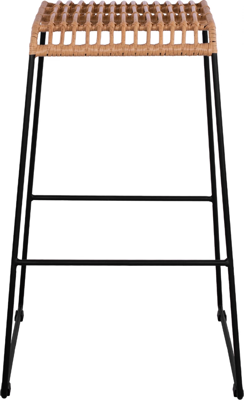 Kovinski stol Allegra FH5641 s pletenjem v bež barvi 49x50x76 cm