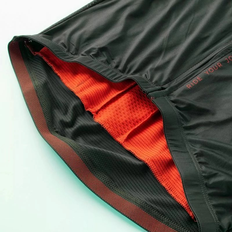 Kolesarska majica Radvik, črno-oranžna