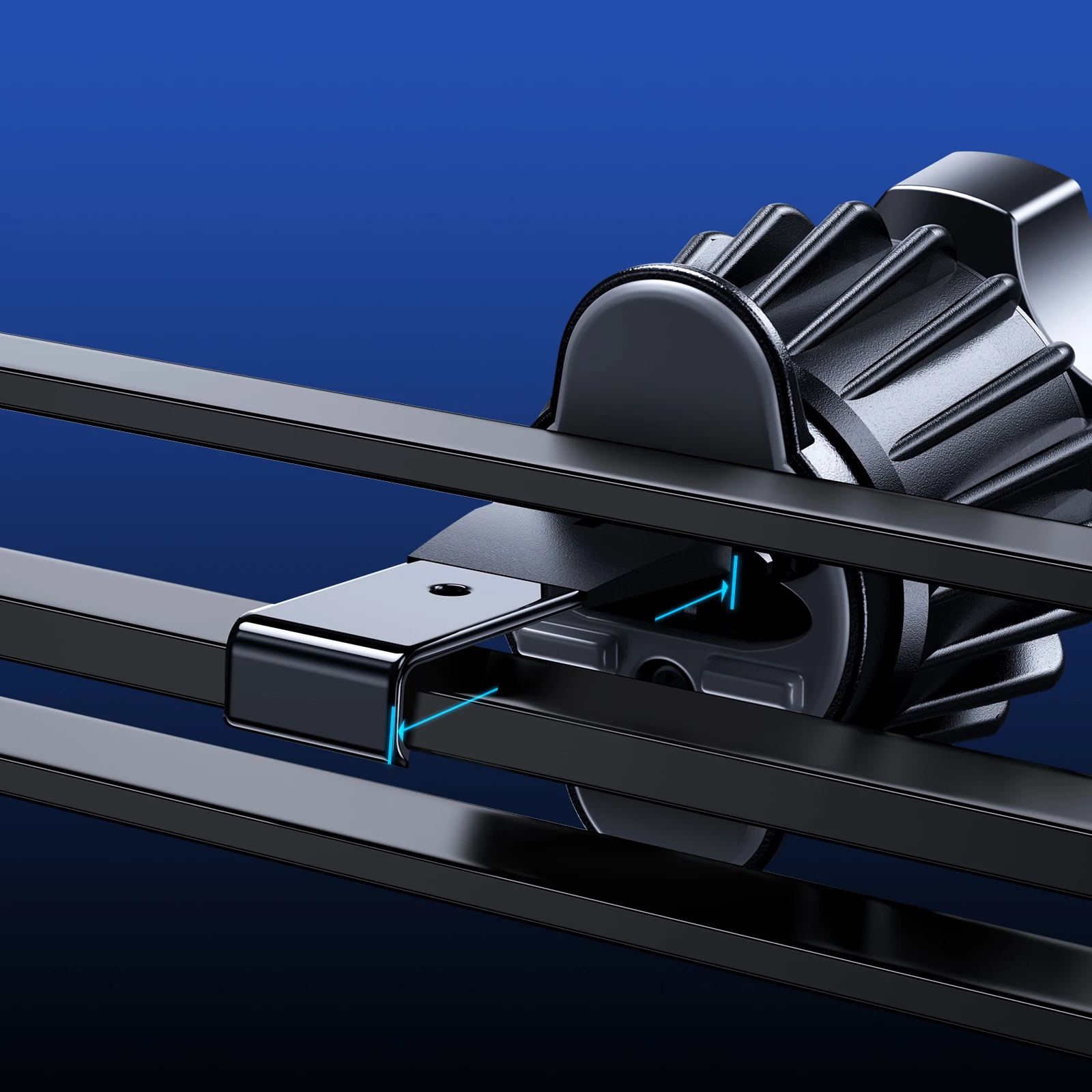 Avtomobilski nosilec z brezžičnim polnjenjem 15W (MagSafe), Joyroom JR-ZS291, za zračni rešetko, 360° vrtenje, s kablom USB-A na USB-C, srebrn