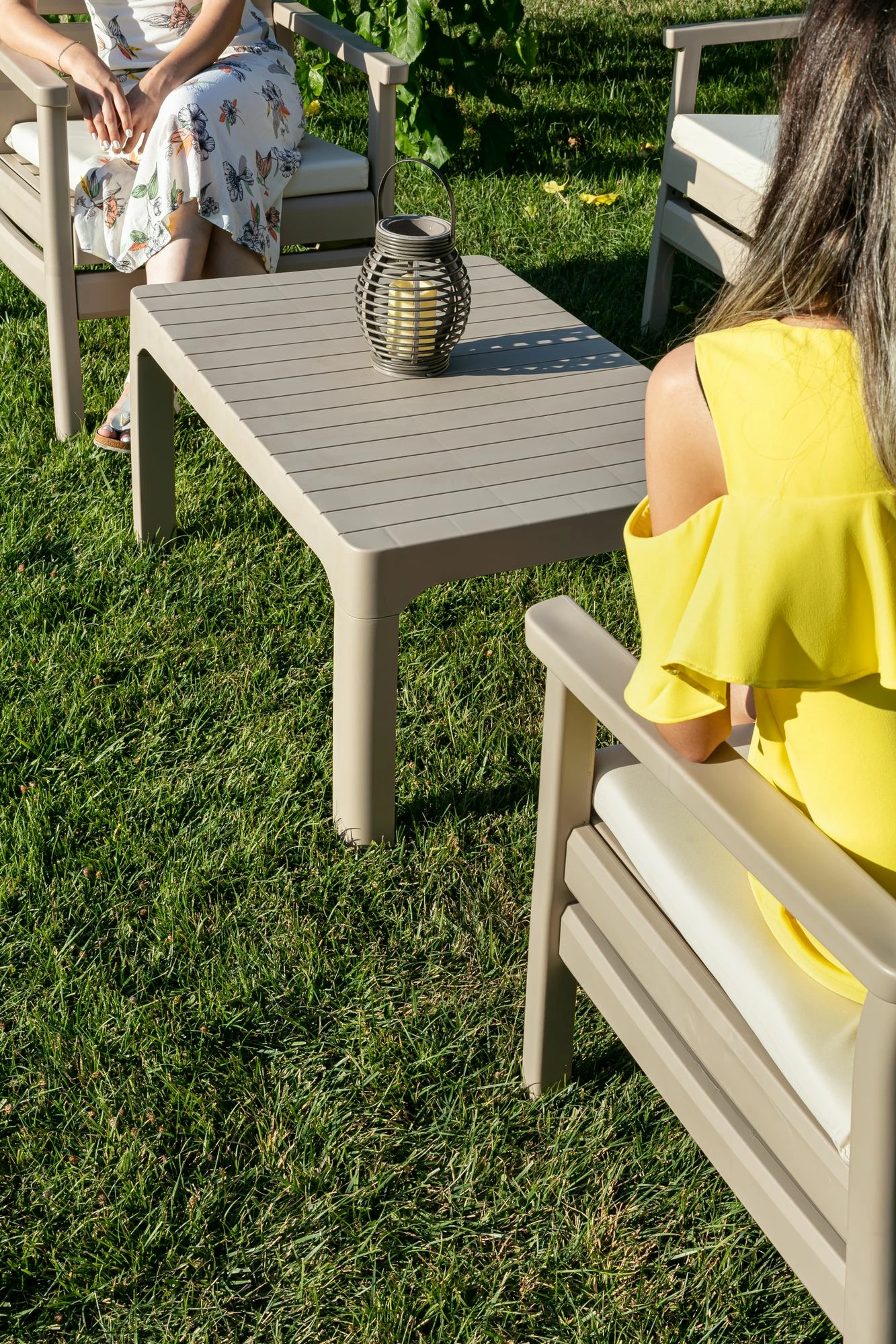 Set lounge za vrt, Skye Decor Solemare 125, puščavska bež