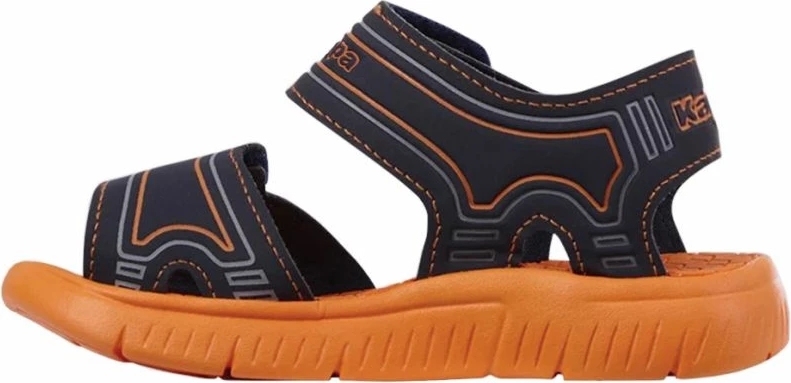 Sandali za fante Kappa, temno modri in oranžni