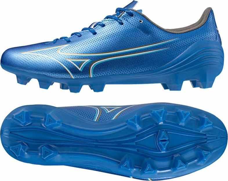 Nogometni čevlji Mizuno Alfa Select FG M P1GA246527, moški, modri