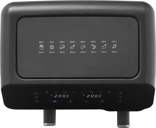 Dvojna friteza na vroč zrak, Zelmer ZAF 9000, 5,5 l + 3,5 l, 2700 W, črna