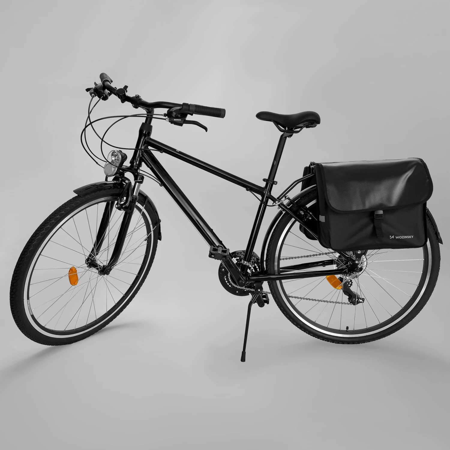 Dvostranska kolesarska torba Wozinsky WBB34BK, 28 l, črna, set dvojna