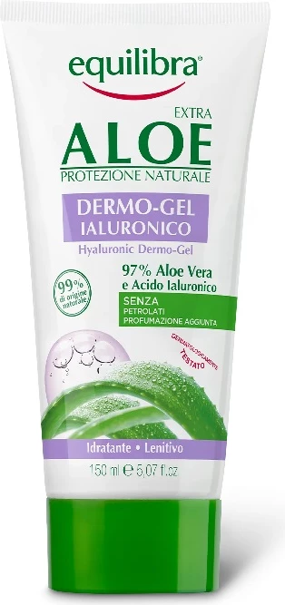 Dermo-gel za telo, obraz in lase Equilibra Extra Aloe z hialuronsko kislino 150 ml