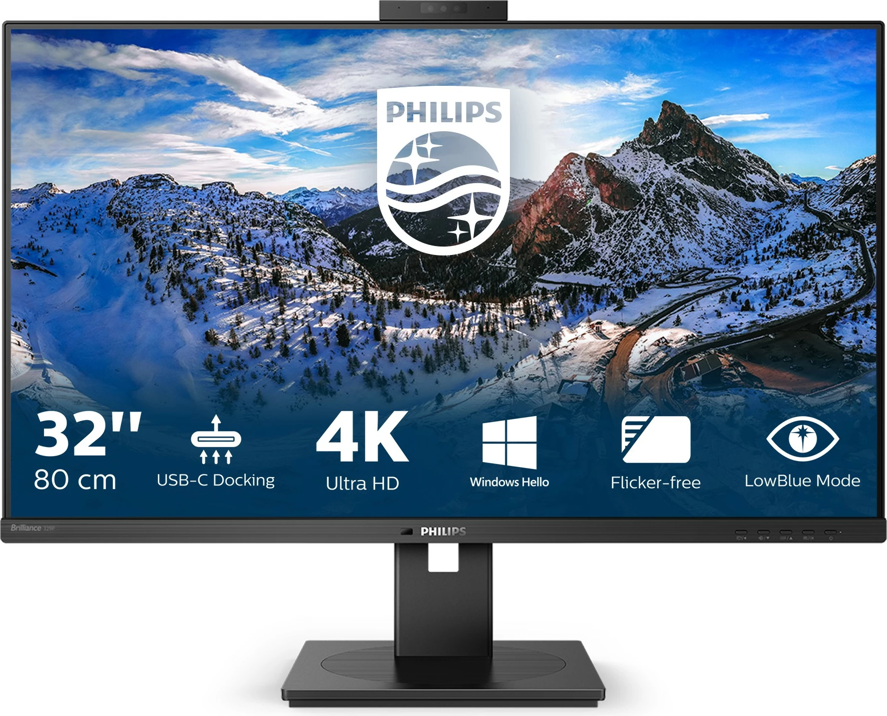 Monitor 31,5" 4K Ultra HD, LED, črn Philips P Line 329P1H/00