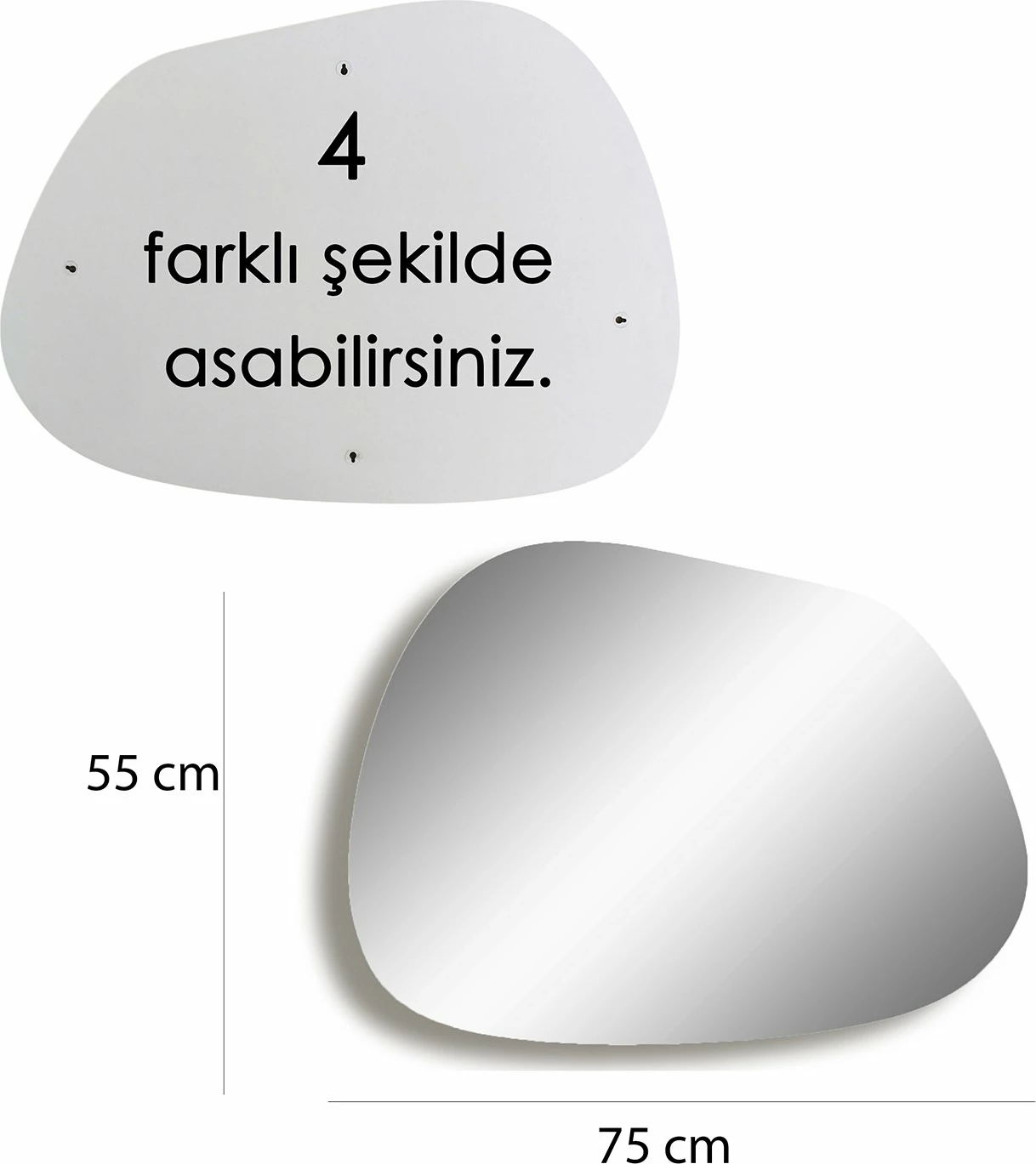 Moderno ogledalo, zlate barve, Hanah Home Gusto