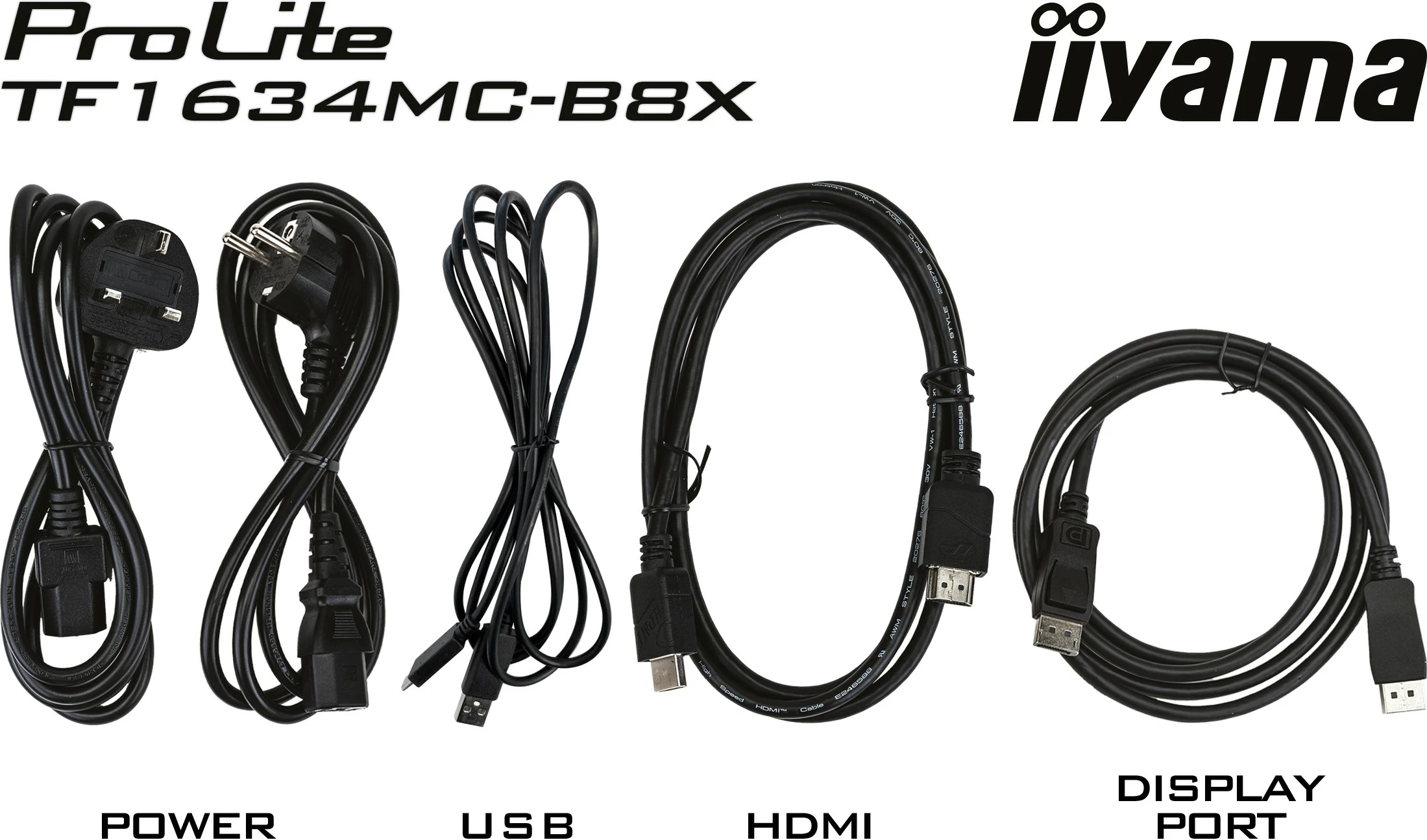 Zaslon na dotik 15,6", iiyama ProLite TF1634MC-B8X, Full HD, LED, črn