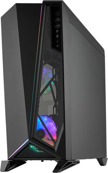 Ohišje Corsair Carbide SPEC-OMEGA RGB, Midi Tower, ATX, kaljeno steklo, črno