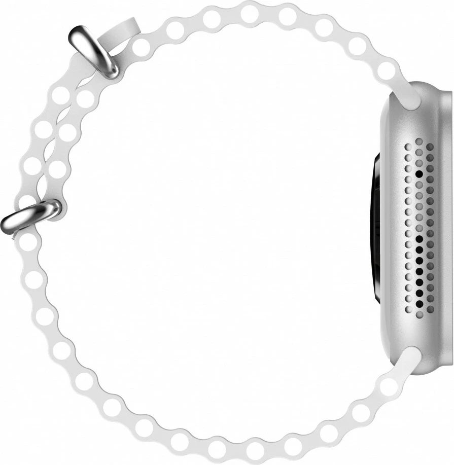 Pametna ura EcoWatch EW02, 1,91-palčni, Bluetooth, srebrna z oranžnim paščkom, komplet z 2 paščkoma