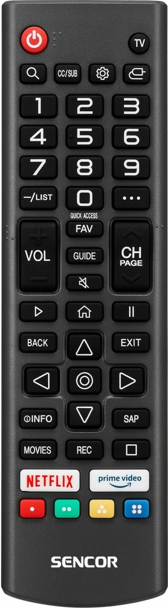 Pametni televizor 32 inč, Sencor SLE 32S830WB, webOS LG, Wi‑Fi, Bluetooth, HD Ready, črn