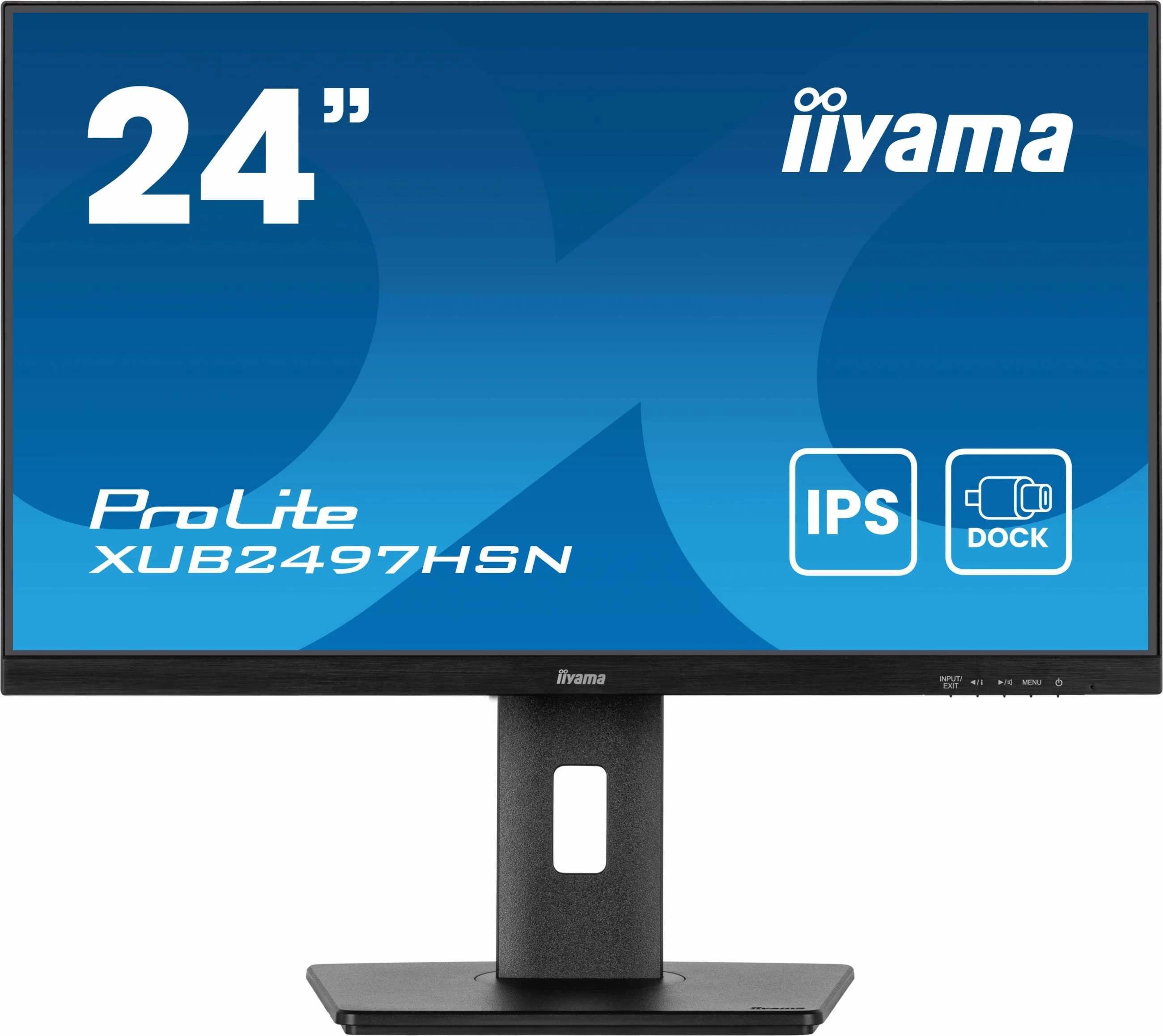 Monitor 23,8" FHD IPS, 1 ms, 100 Hz, USB-hub, zvočniki, iiyama ProLite XUB2497HSN-B2, črn