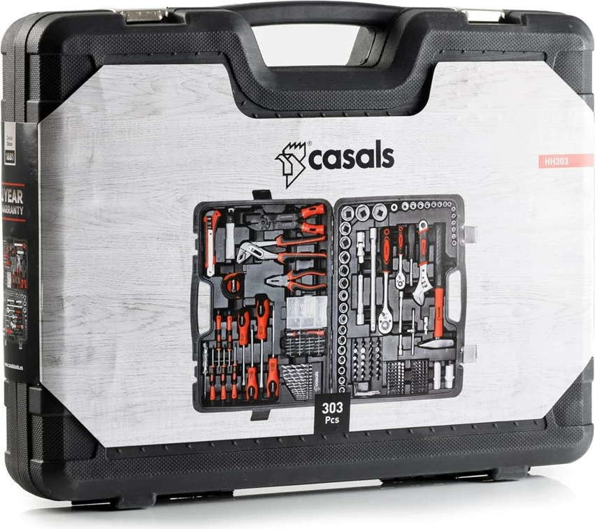 Set ročnih orodij (303 kosa) Casals HH303 (4HL), z nosilno plastiko