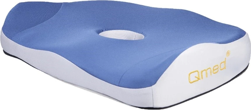 Ortopedski sedežni blazina QMED COMFORT SEAT CUSHION, bela