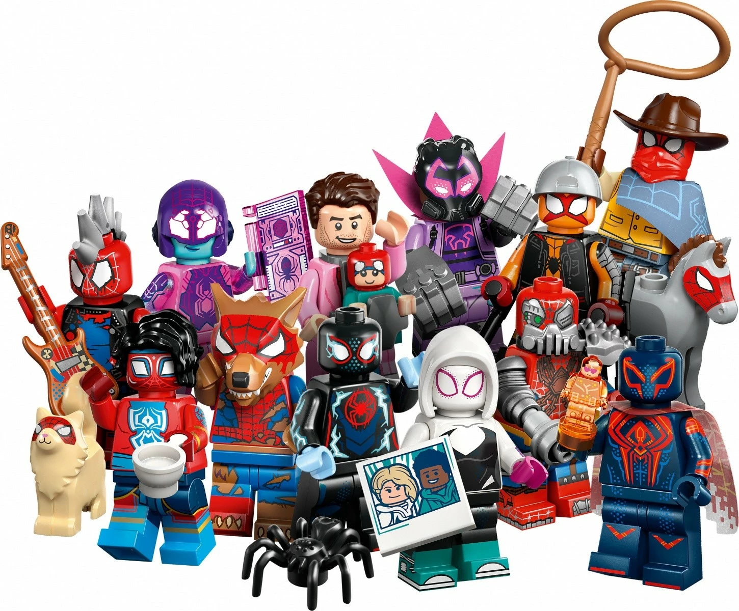 Set minifiguric LEGO Spider-Man Minifigures 71050, 36 kosov, plastika