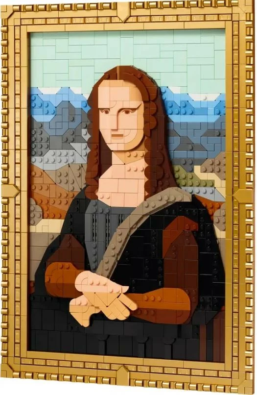 Umetniški set LEGO Art Mona Lisa 31213, 1503 kosov, za odrasle, z zlatim okvirjem