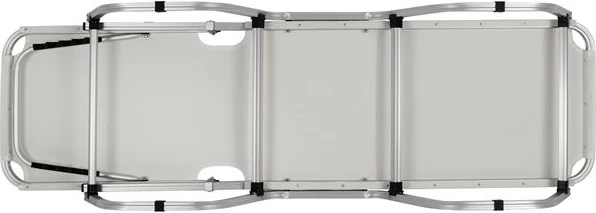 Profesionalno ležalnik iz aluminija FH5071.03 bel 195x53-60x30 cm