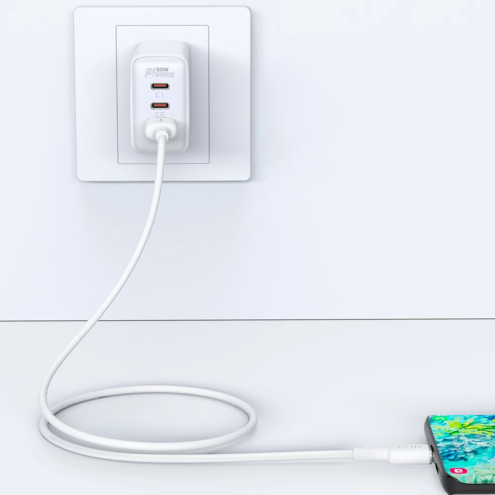 USB na USB Type-C kabel, 1,2 m, 3A, bel, Acefast C2-04