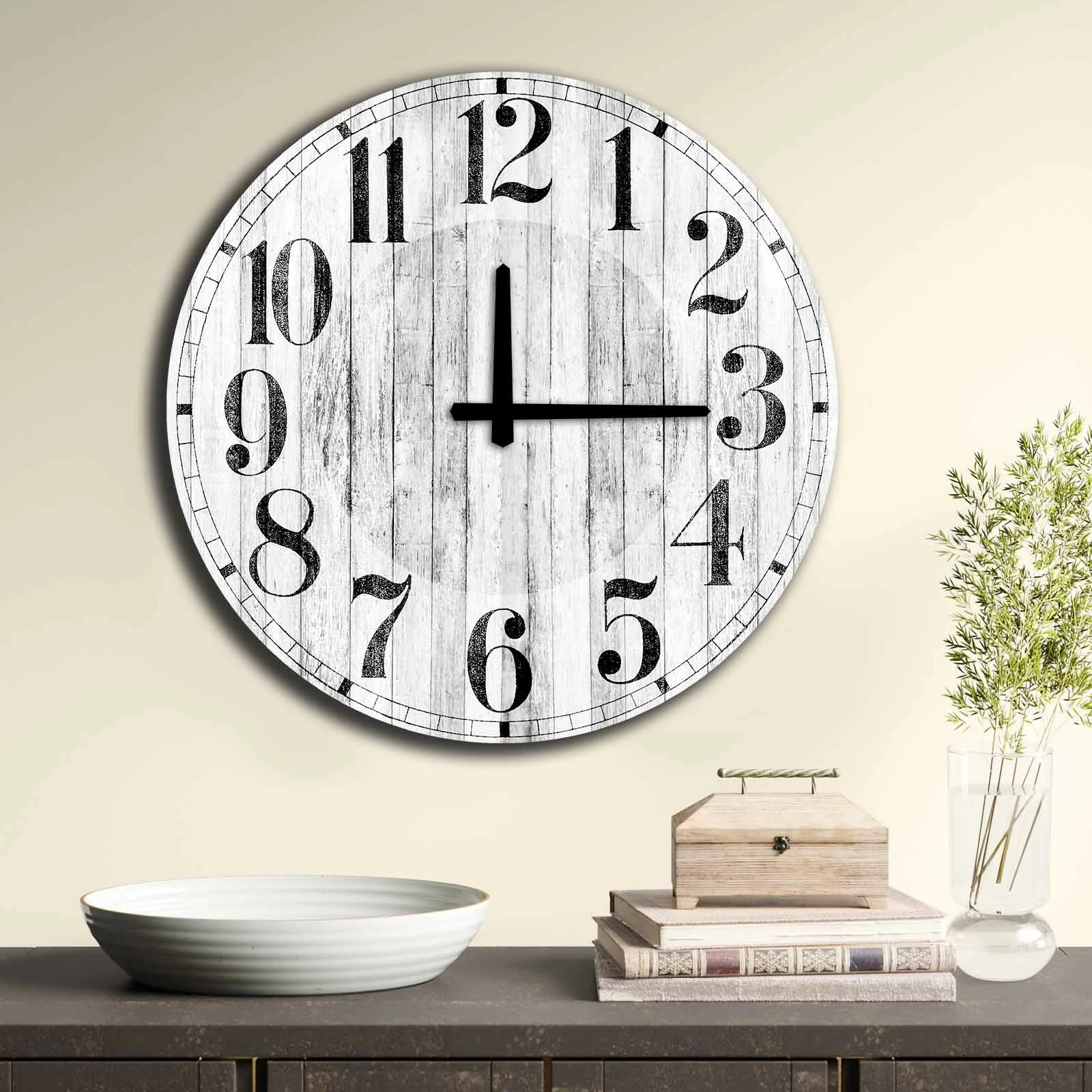 Dekorativna ura MDF, Wallity 5050MS-040, večbarvna, 50 cm