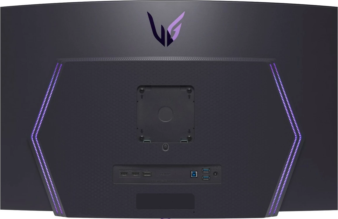 Ukrižen OLED 45-palčni zakrivljeni monitor, LG UltraGear 45GS95QX-B, 3440 x 1440