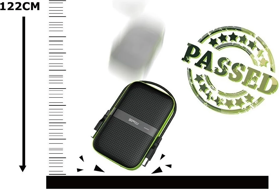 Zunanjí trdi disk Silicon Power Armor A60, 1 TB, črn