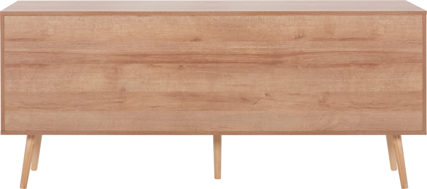 Bife COLM FH9440.11 melamin s sintetičnim ratanom na 4 vratih 160x39,5x71Hcm