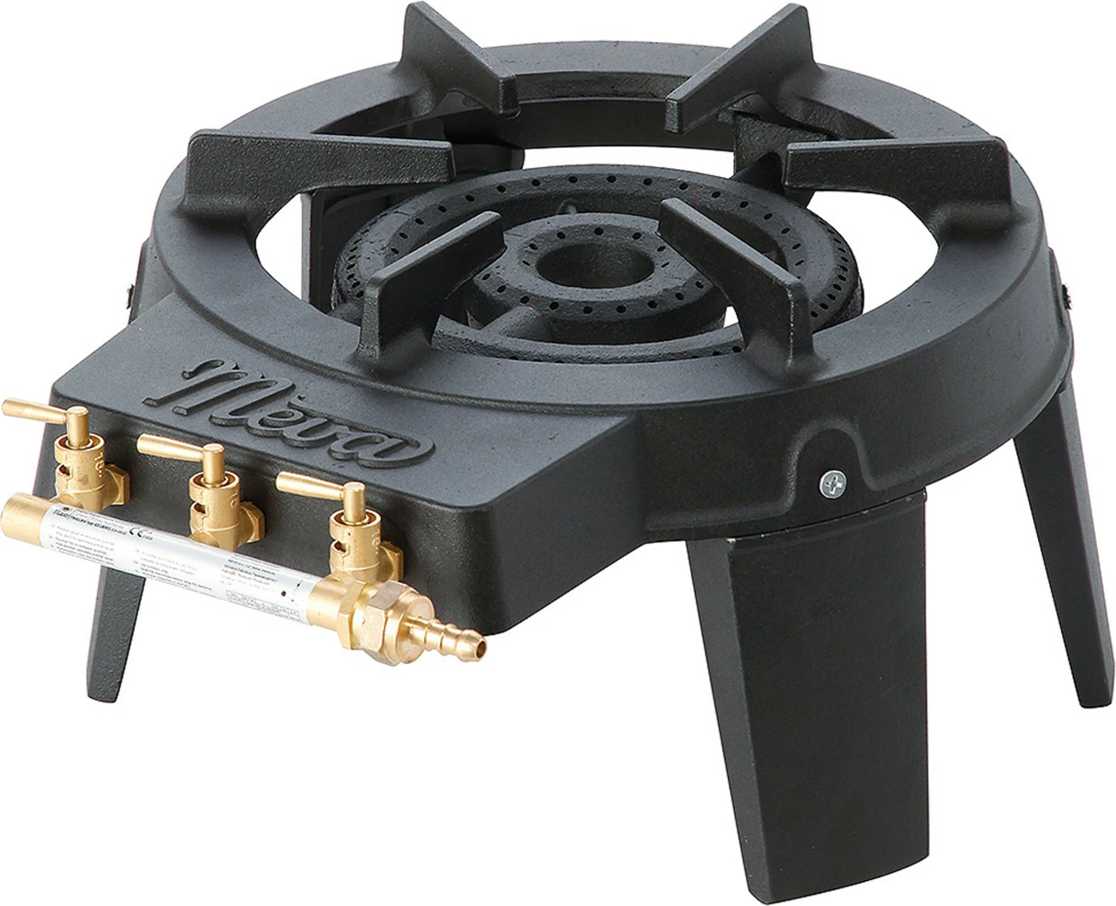 Industrijski plinski štedilnik Meva GS18001, 3 gorilniki, 9,8 kW, z nastavki za priklop